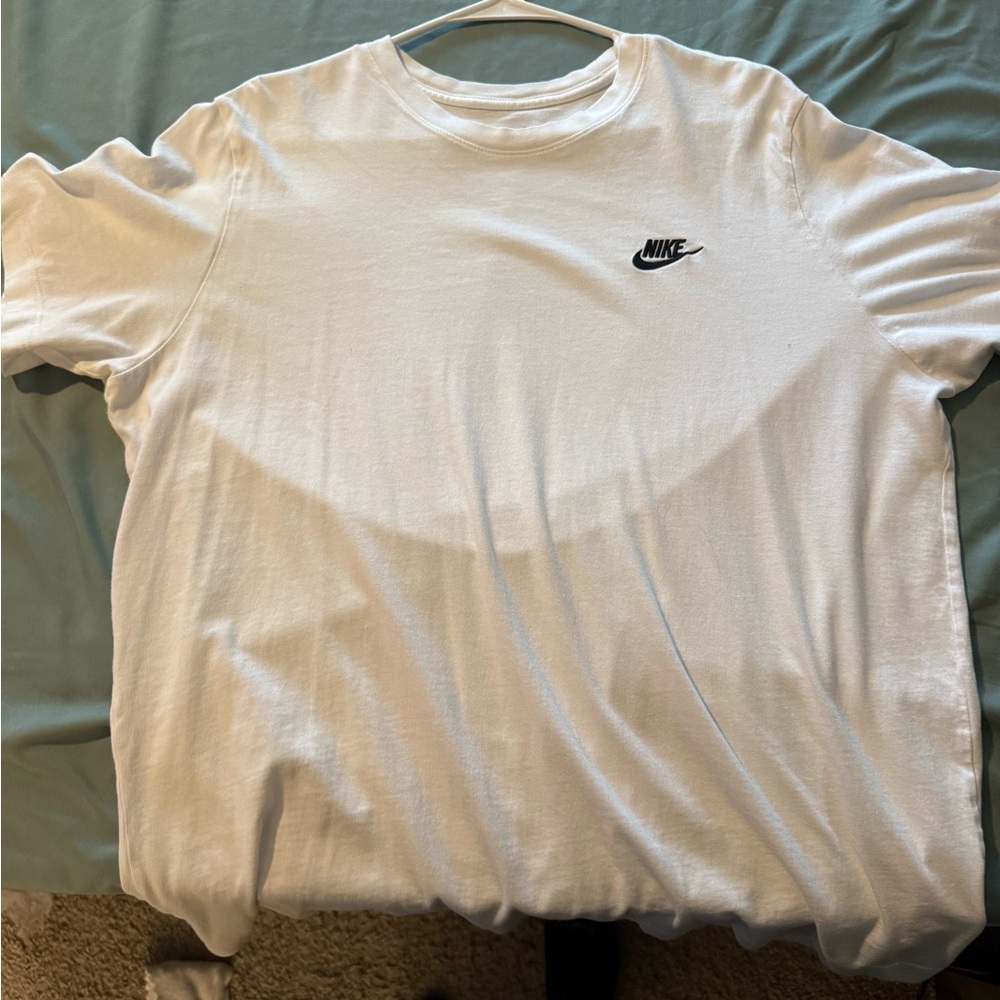 Nike Men's Long Sleeve White Tee